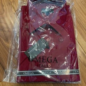 Omega dress shirt large 16-16.5 bun